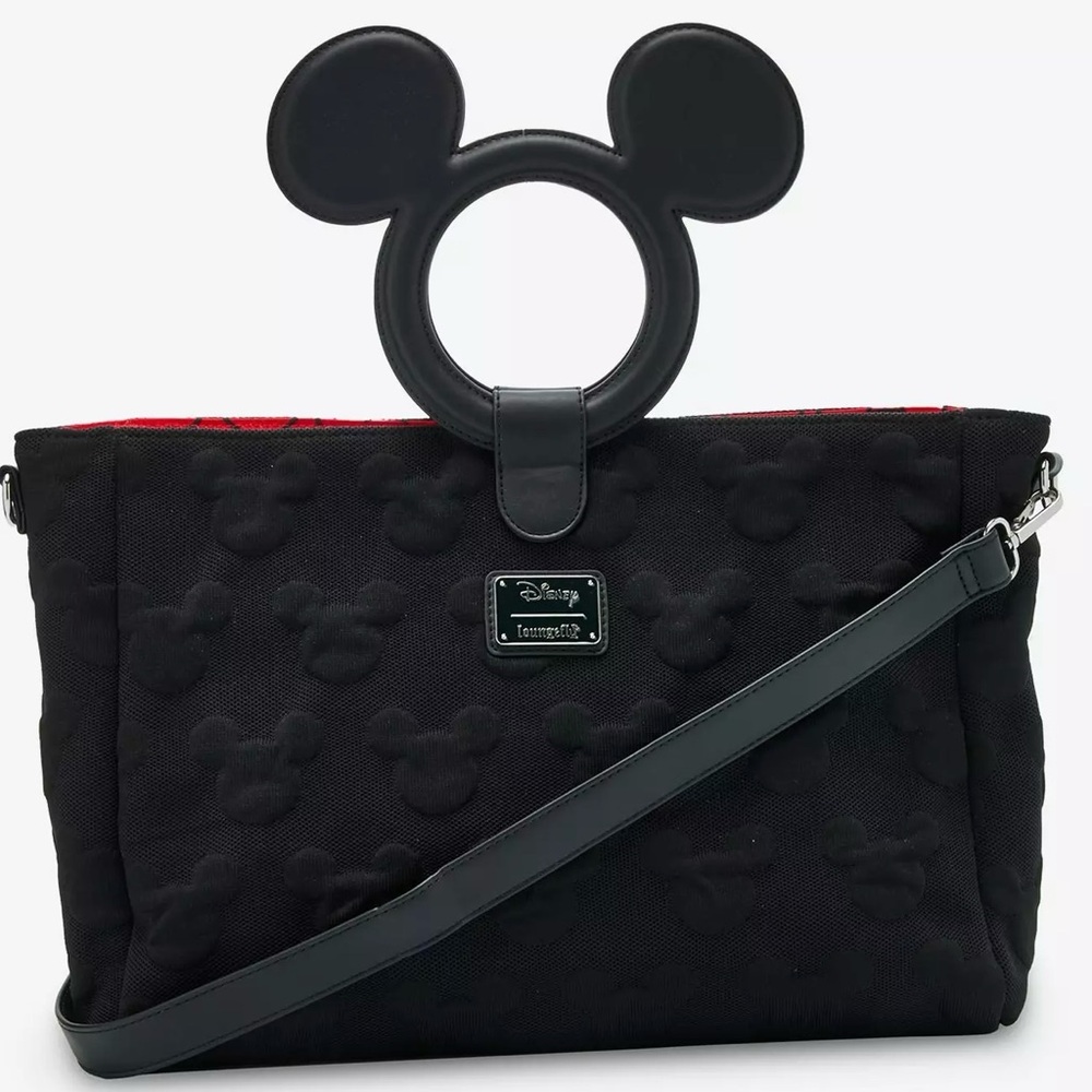 Loungefly Disney Mickey Mouse Silhouette Handle Tote Bag NEW - Picture 3 of 3